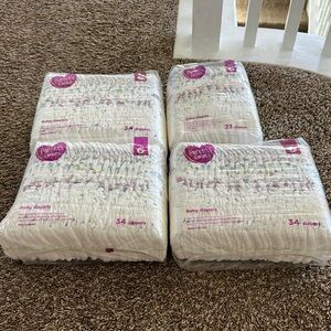 White Baby Diapers
